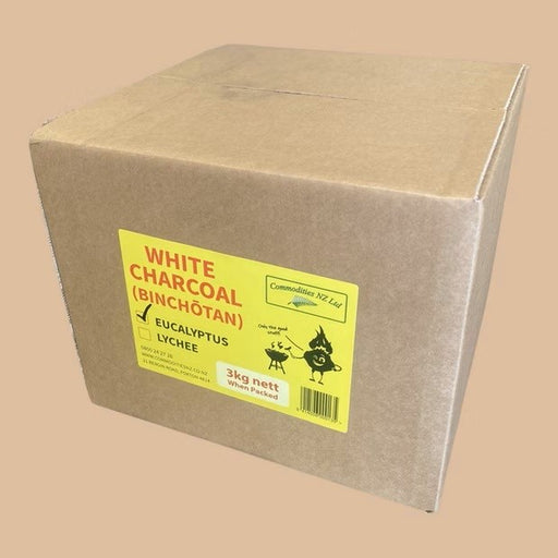 Commodities NZ Binchotan (White Charcoal) Eucalyptus 3kg