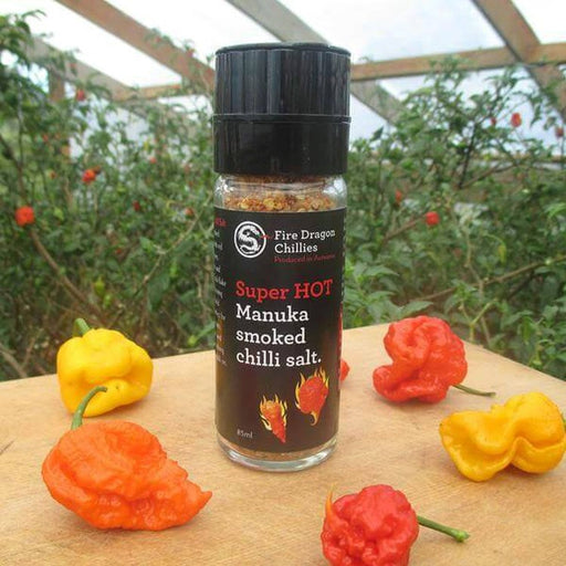 Best Before Date Clearance - Fire Dragon Chillies Manuka Smoked Super Hot Chilli Salt 100g