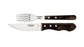 Tramontina Churrasco Jumbo Steak Cutlery 12 Piece Set - Brown