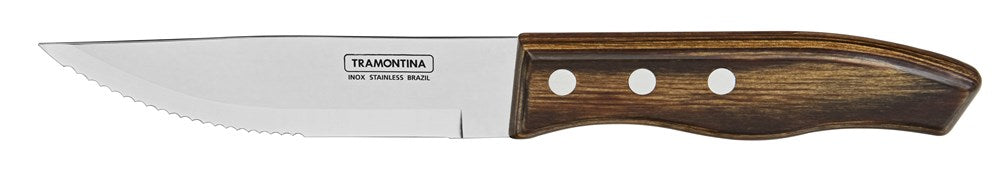 Tramontina Churrasco Steak Knife Grande Half Tang Polywood Brown 5", 12cm