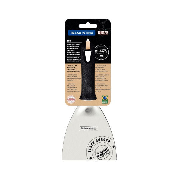 Tramontina Churrasco Black Barbecue Burger Spatula 4", 11cm