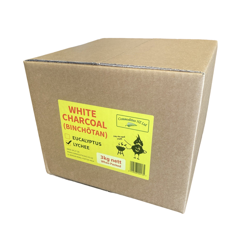 Commodities NZ Binchotan (White Charcoal) Lychee 3kg