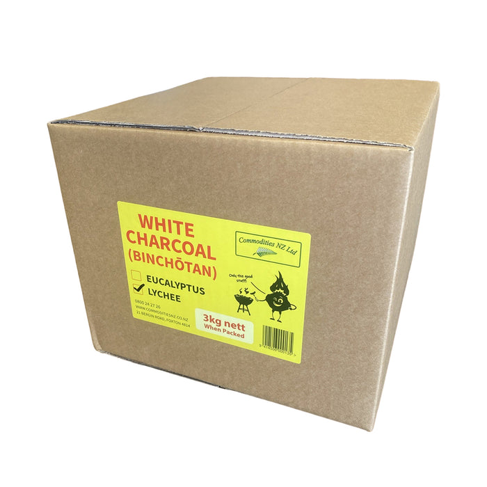 Commodities NZ Binchotan (White Charcoal) Lychee 3kg