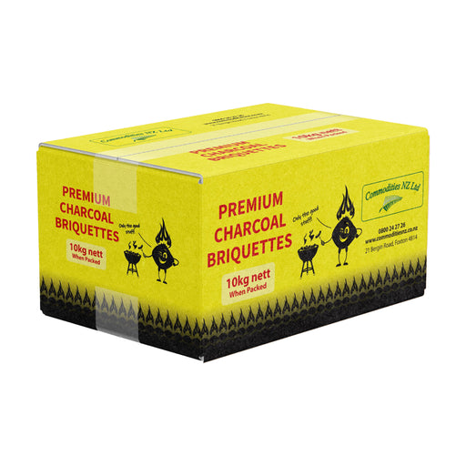 Commodities NZ - Premium Charcoal Briquettes 10kg