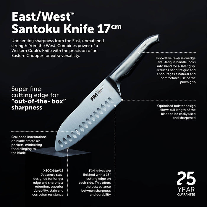 Furi Pro East/West™ Santoku Knife 17cm