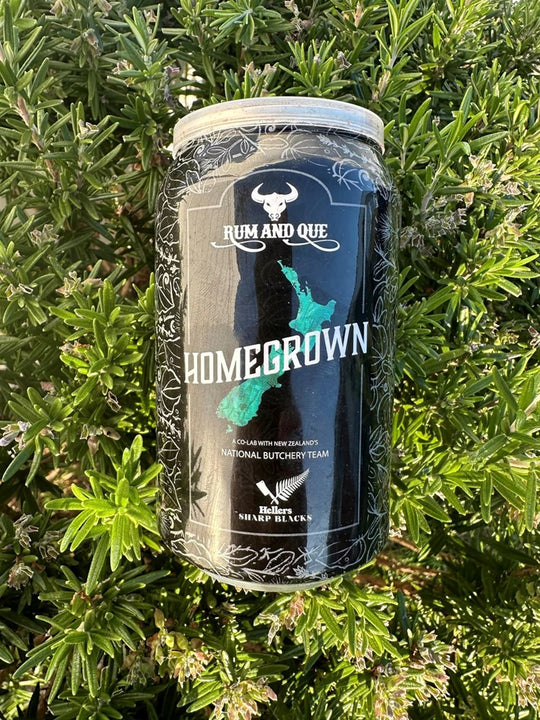 Rum and Que - Homegrown - Hellers Sharp Blacks Kiwiana Rub 150g