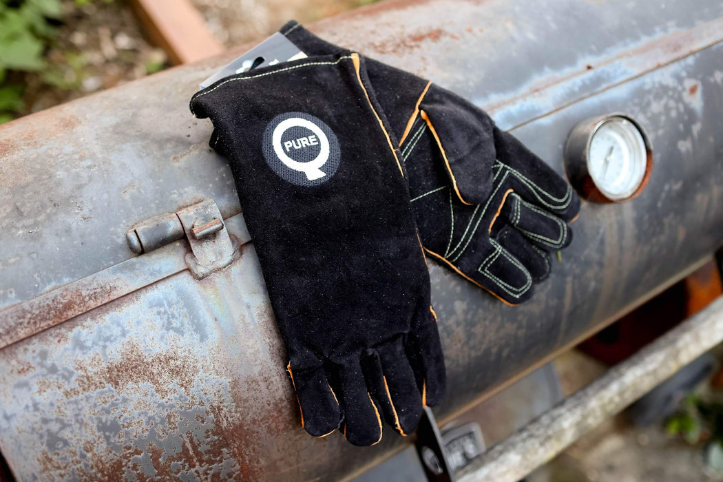 PureQ Rawhide Leather Grill Gloves