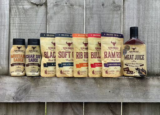 Rum & Que - Complete Rub & Sauce Combo Pack (150gm Pouches)