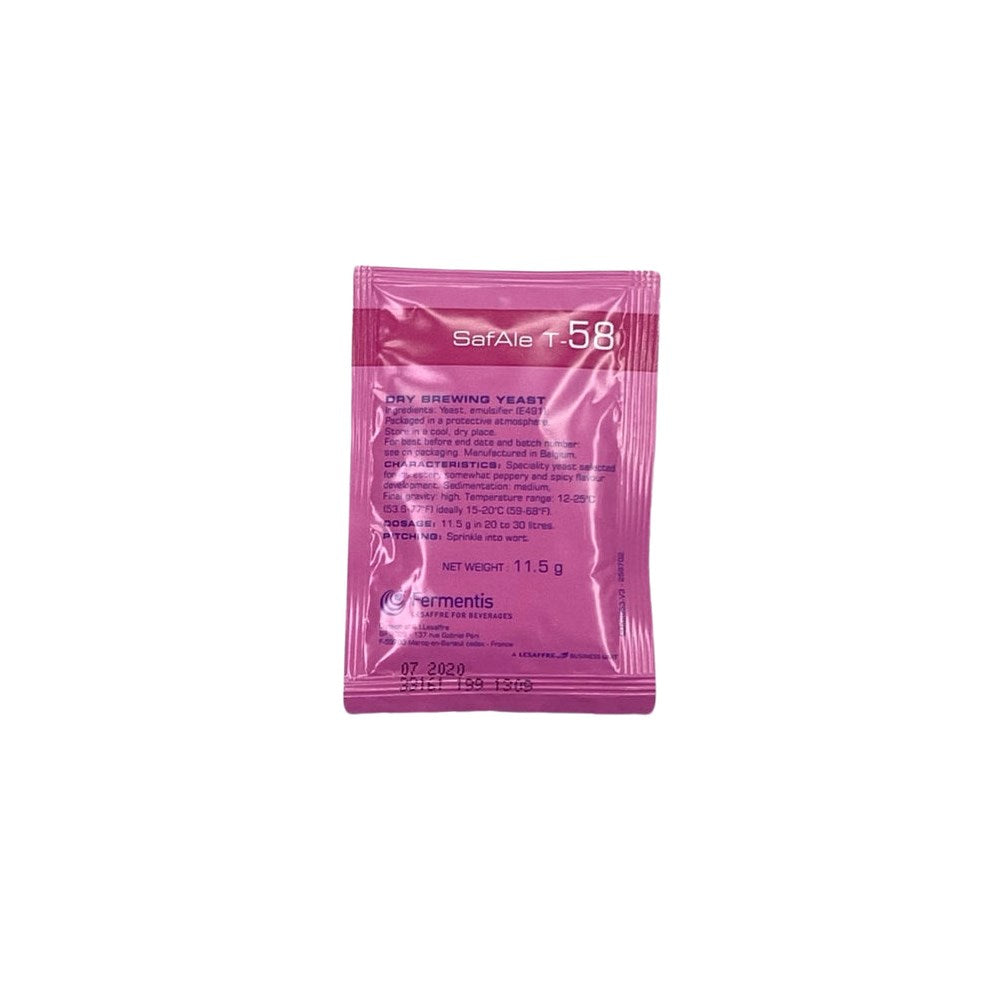 WilliamsWarn - Fermentis SAFALE T-58 Yeast - 11.5gm (Out of date)