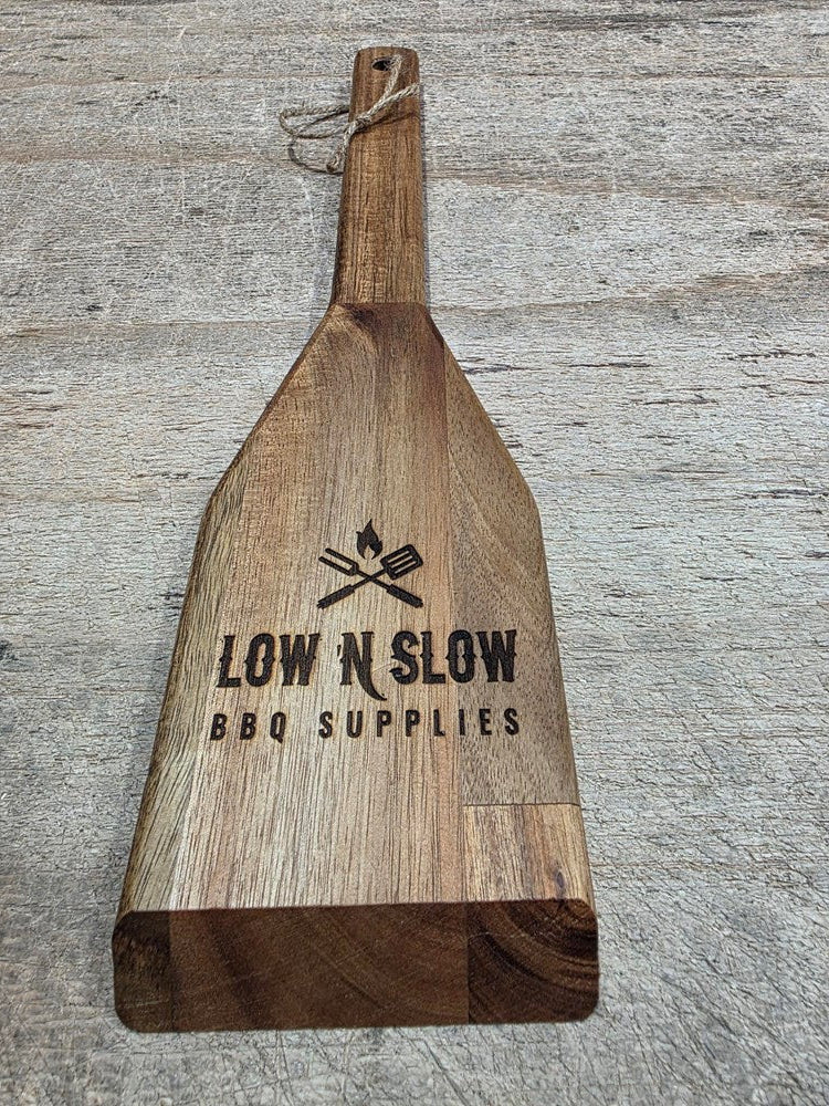 Low 'N Slow BBQ - Acacia Wooden BBQ Scraper with Bottle Opener!