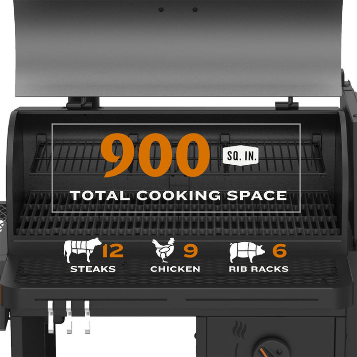 Oklahoma Joe Tahoma® 900 Auto-Feed Charcoal Smoker & Grill w/ Wi-Fi