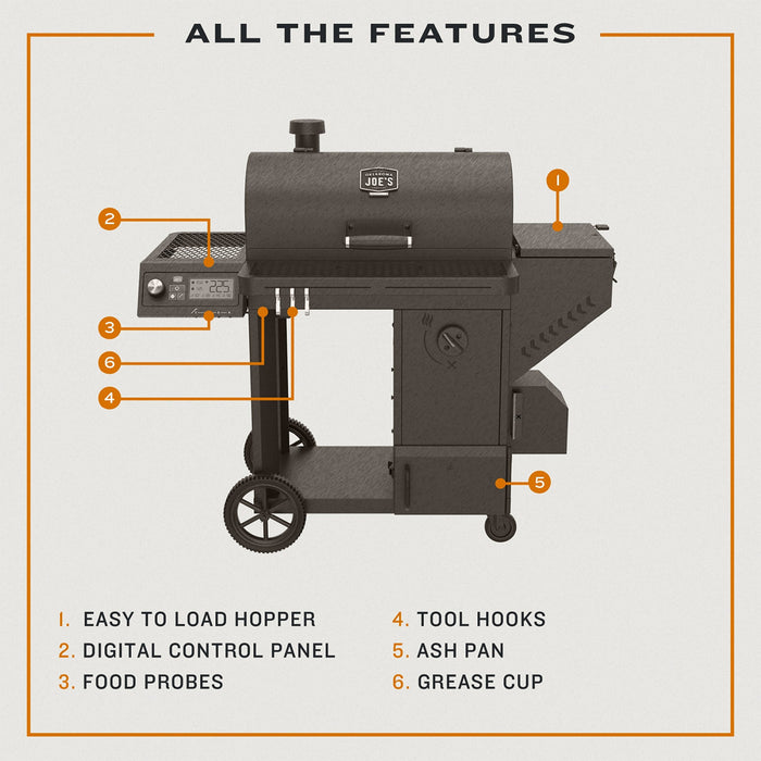 Oklahoma Joe Tahoma® 900 Auto-Feed Charcoal Smoker & Grill w/ Wi-Fi