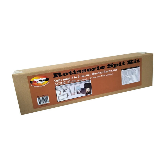 Outdoor Magic AC/DC Battery Powered Rotisserie Kit