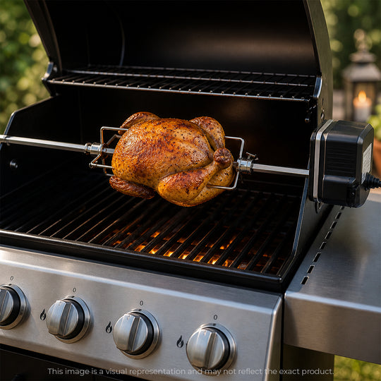 Outdoor Magic 240V Rotisserie Spit Kit