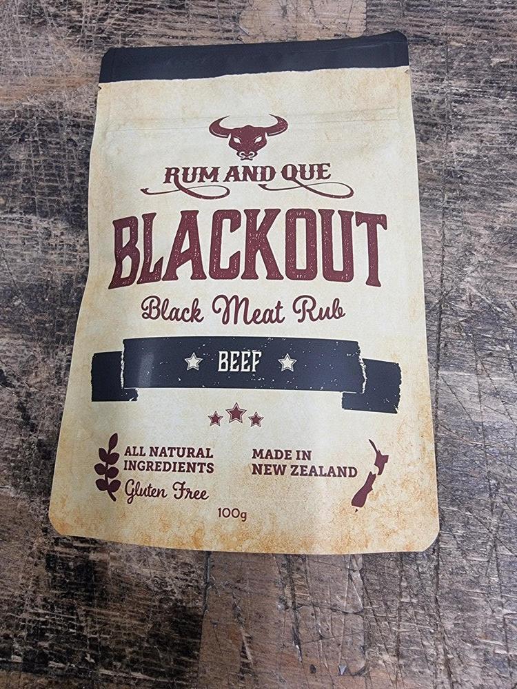 Rum & Que Black Out - 100gm Pouch