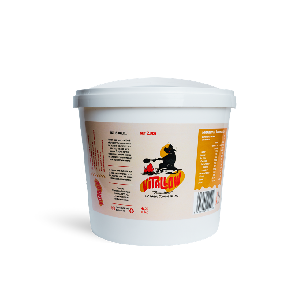 Vitallow Wagyu NZ Beef Cooking Tallow - 2kg Tub