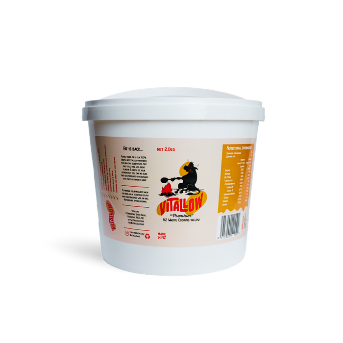 Vitallow Wagyu NZ Beef Cooking Tallow - 2kg Tub