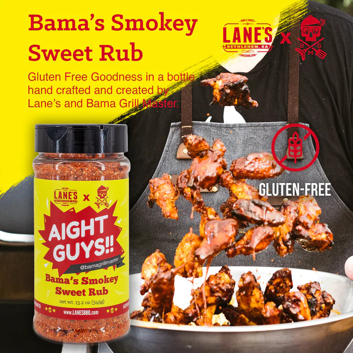 Lane's BBQ - Bama's Smokey Sweet Rub - 345g