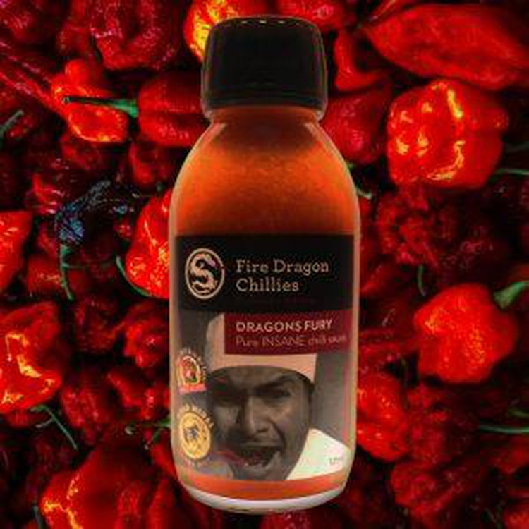 Fire Dragon Chillies Dragons Fury Hot Sauce 125ml