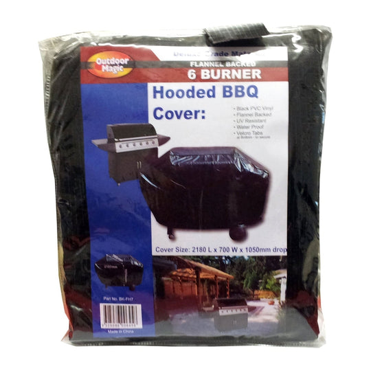Outdoor Magic Deluxe Hooded 6 Burner BBQ Cover