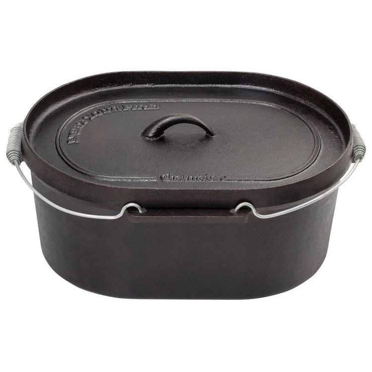 Charmate Cast Iron Camp Oven - 10 Quart Oval