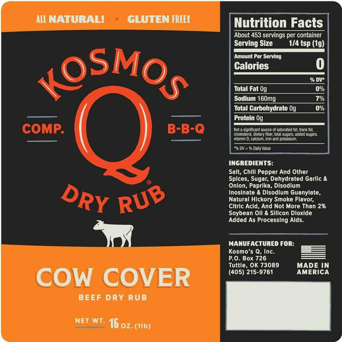 Kosmo's Q - Cow Cover BBQ Rub
