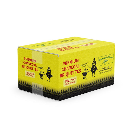 Commodities NZ - Premium Charcoal Briquettes 10kg