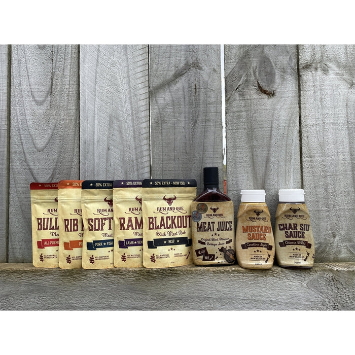 Rum & Que - Complete Rub & Sauce Combo Pack (150gm Pouches)
