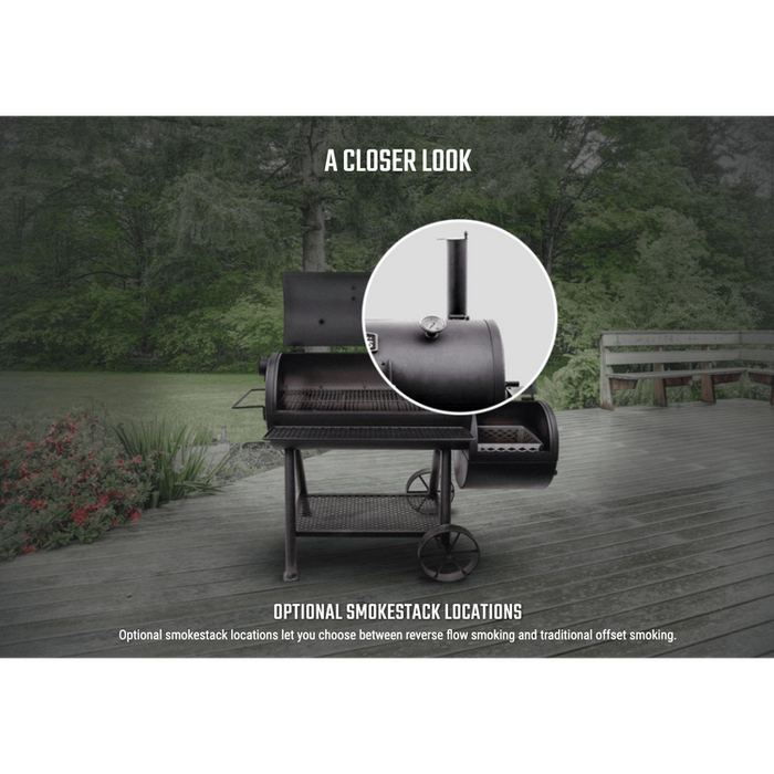 Oklahoma Joe Highland Offset Reverse Flow Smoker — Low 'N Slow BBQ