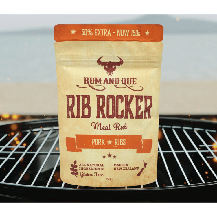 RUM & Que - Rib Rocker (150gm Pouch) — Low 'N Slow BBQ Supplies