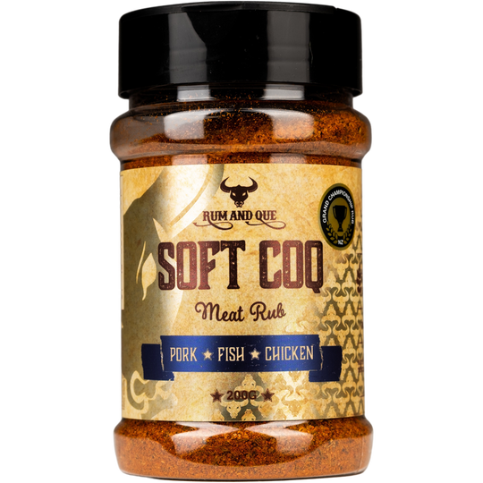 Rum & Que - Soft Coq (200gm Shaker)