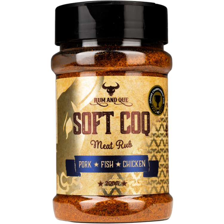 Rum & Que - Soft Coq (200gm Shaker)
