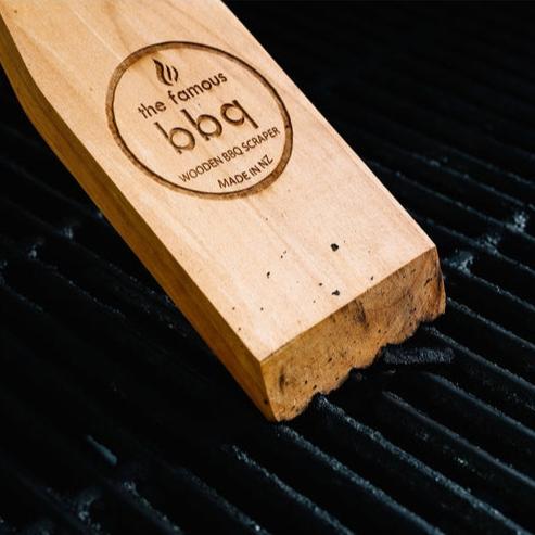 The Famous BBQ - Wooden BBQ Scraper